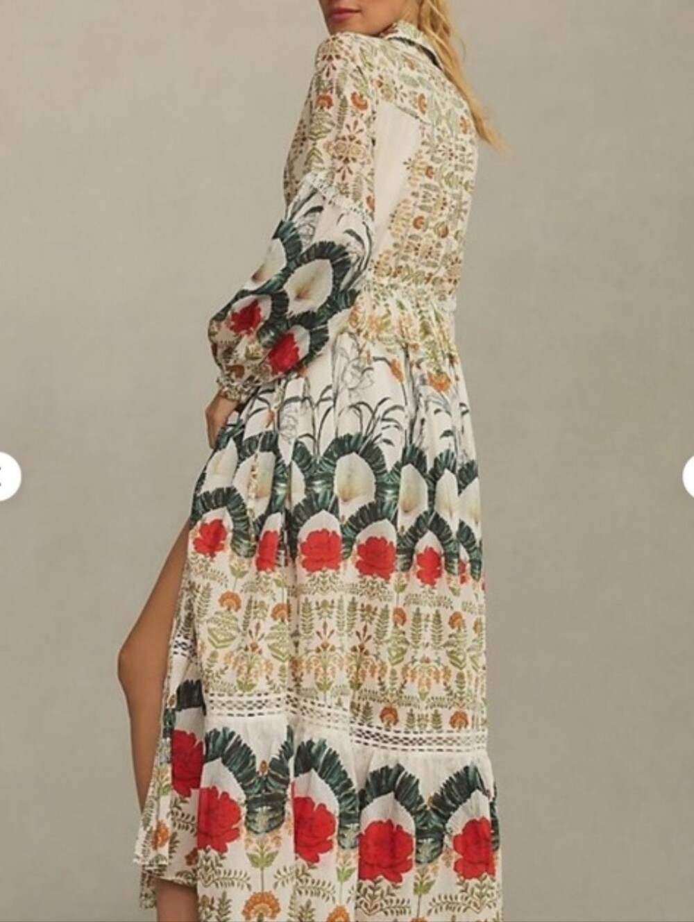 Anthropologie Eleanora Printed Buttondown Maxi - Picture 2 of 13